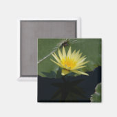 Aimant Nénuphar Lotus jaune (Recto/Verso)