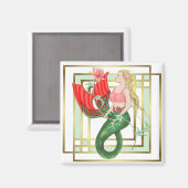 Aimant Nénuphar Mermaid (Recto/Verso)