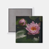 Aimant Nénuphar rose (Recto/Verso)