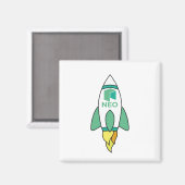 Aimant Neo To The Moon Rocket (Recto/Verso)