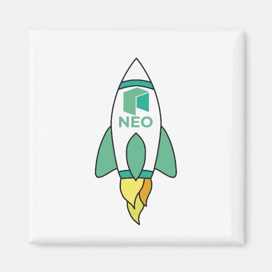 Aimant Neo To The Moon Rocket (Devant)