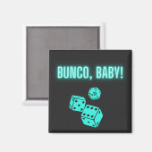Aimant Neon Aqua Bunco Baby (Recto/Verso)