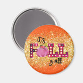 Aimant Neon Automne Personnaliser Automne Texte et Couleu (Recto/Verso)