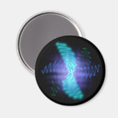 Aimant Neon Glowing Sound Waves (Recto/Verso)