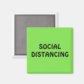 Aimant Neon Green Distante Sociale (Recto/Verso)