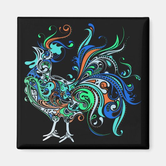 Aimant Neon Rooster (Devant)