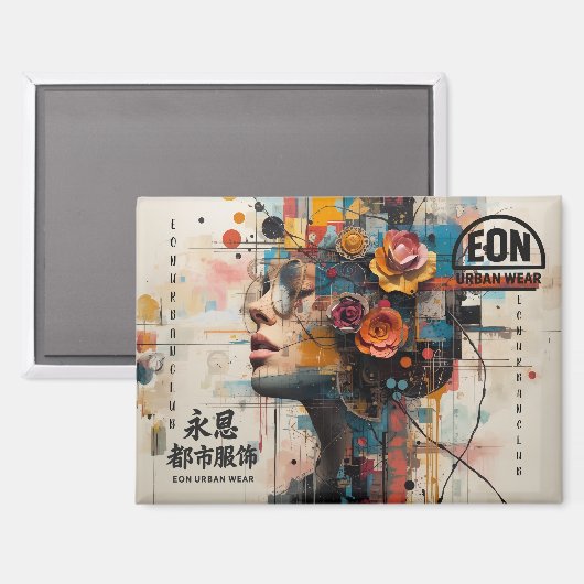 AIMANT NEON ROSE (Recto/Verso)