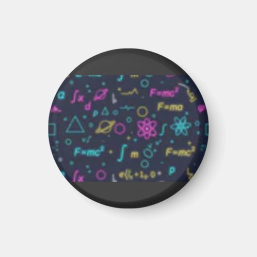 Aimant Neon Science & Math Formulas Pattern T-Shirt | Phy (Devant)