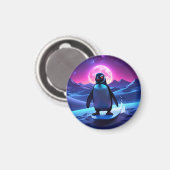 Aimant Neon Surf Penguin (Recto/Verso)