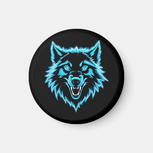Aimant Neon Wolf (Devant)