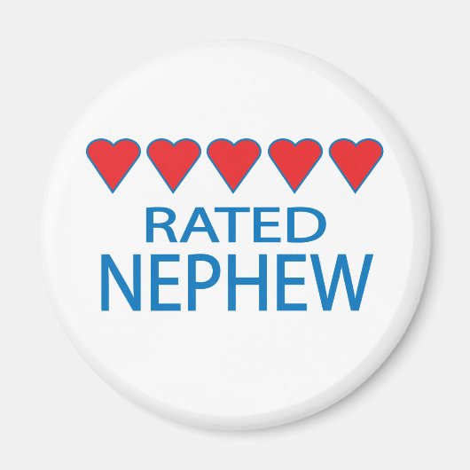 Aimant Nephew à cinq coeurs (Devant)