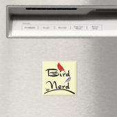 Aimant Nerd d'oiseaux (In Situ (Lave-vaisselle))