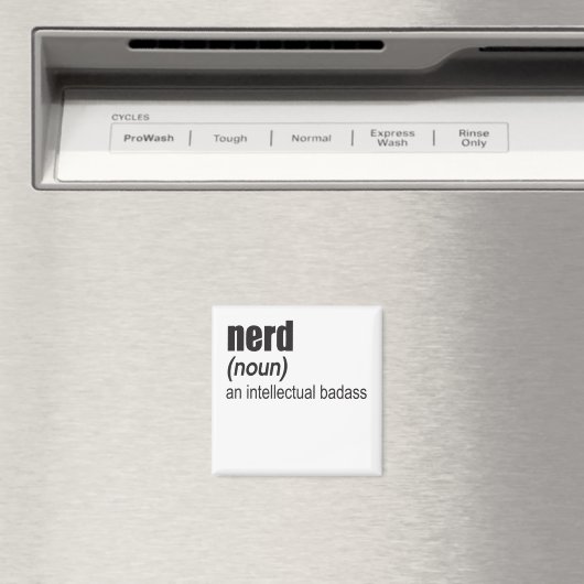 Aimant Nerd (Noun) Un Badass Intellectuel (In Situ (Lave-vaisselle))