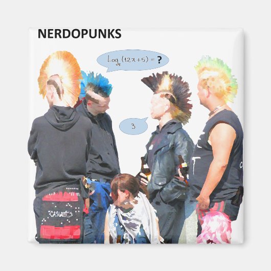 Aimant Nerdopunks (Devant)