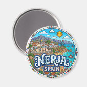 Aimant Nerja, Espagne (Recto/Verso)