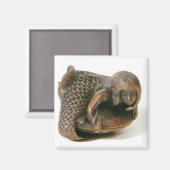 Aimant Netsuke taillé en forme de sirène (Recto/Verso)