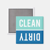 Aimant Nettoyage sec Aqua et Cobalt Blue Lave-vaisselle (Recto/Verso)