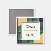 Aimant Nettoyage sec Gordon Robe Tartan Lave-vaisselle Ma (Recto/Verso)