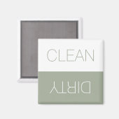 Aimant Nettoyer Dirty indicateur de lave-vaisselle révers (Recto/Verso)