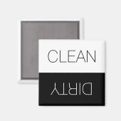 Aimant Nettoyer Dirty indicateur réversible lave-vaissell (Recto/Verso)