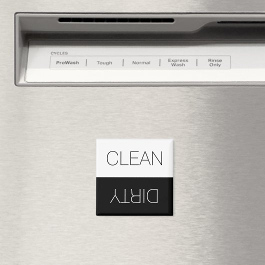 Aimant Nettoyer Dirty indicateur réversible lave-vaissell (In Situ (Lave-vaisselle))