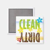 Aimant Nettoyer la fleur sale (Recto/Verso)
