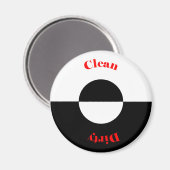 Aimant Nettoyer - Lave-vaisselle sale (Recto/Verso)