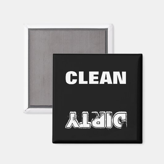 Aimant Nettoyer le sec (noir et blanc) (Recto/Verso)