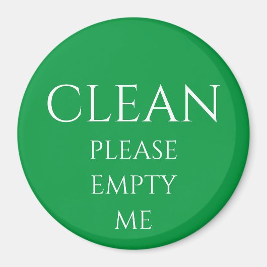 AIMANT NETTOYER S'IL VOUS PLAÎT ME REMPLIR (Devant)