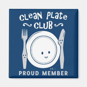 Aimant Nettoyez le club de plat