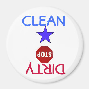 Aimant Nettoyez les plats sales dans le lave-vaisselle