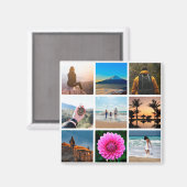 Aimant Neuf Collage photo personnalisable (Recto/Verso)