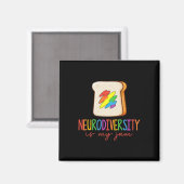 Aimant Neurodiversity Is My Jam Adhd Sensibilisation sur  (Recto/Verso)