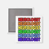 Aimant Neurologue Rainbow (Recto/Verso)