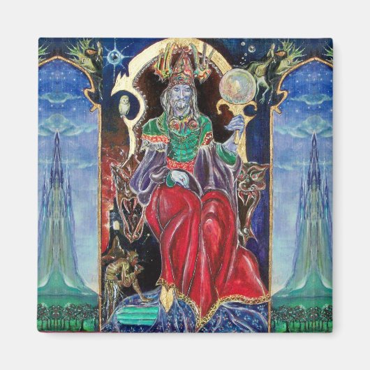 Aimant NEUROMANCER, bleu rouge (Devant)