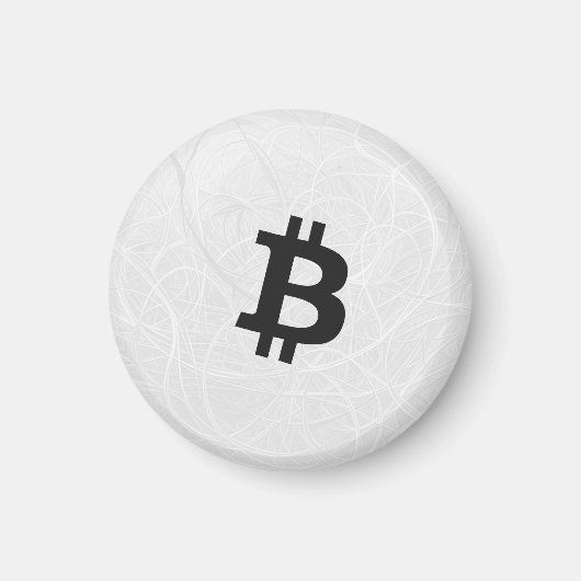 Aimant Neurone Bitcoin Blanc (Devant)