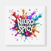 Aimant NEUROSPICY neurodiversity autism adhd dyslexia (Devant)