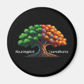 Aimant Neurotypique vs Neurodiverse (Devant)
