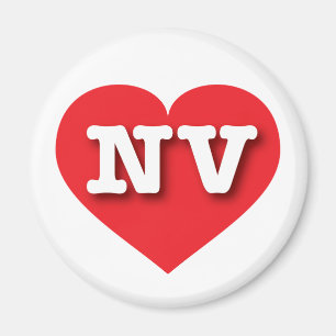 Aimant Nevada Red Heart - J'aime NV