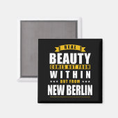Aimant New Berlin - Funny D City Gift  (Recto/Verso)
