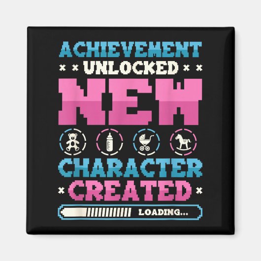 Aimant New Character D Gamer Pregnancy Announcement  (Devant)