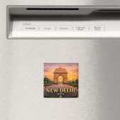 Aimant New Delhi Inde Capitale Découverte 🕌 (In Situ (Lave-vaisselle))