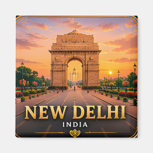 Aimant New Delhi Inde Capitale Découverte 🕌