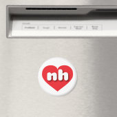 Aimant New Hampshire coeur rouge - J'aime nh (In Situ (Lave-vaisselle))