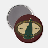 Aimant New Hampshire Est 1788 (Recto/Verso)