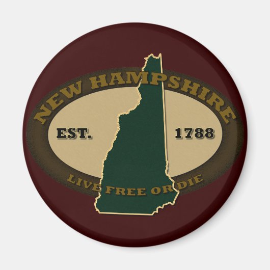 Aimant New Hampshire Est 1788 (Devant)