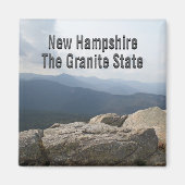 Aimant New Hampshire Granite State Live Free or Die Photo (Devant)