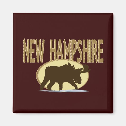 Aimant New Hampshire Moose (Devant)