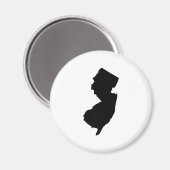Aimant New Jersey en noir et blanc (Recto/Verso)