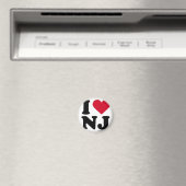 AIMANT NEW JERSEY - "I LOVE NJ" "I LOVE NEW JERSEY" (In Situ (Lave-vaisselle))